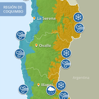 Actualización sistema frontal en la Región de Coquimbo