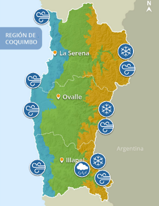 Actualización sistema frontal en la Región de Coquimbo