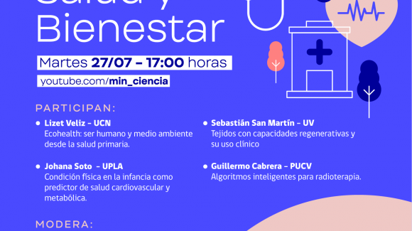 Webinar “Panorama Científico” del mes de julio se centrará en temas de salud y bienestar