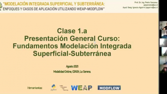 Con taller de modelación: CEAZA aporta a la formación de capital humano avanzado en temas hidrológicos