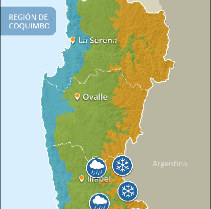 CEAZA informa sobre sistema frontal que llegará a la Región de Coquimbo durante esta semana