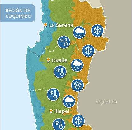 CEAZA pronostica bajas temperaturas mínimas y probables heladas en la Región de Coquimbo