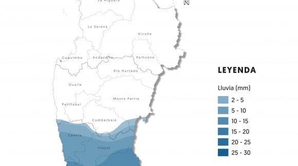 Pronostican lluvias para este martes 18 de junio en la provincia del Choapa