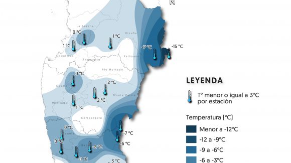 Se pronostican bajas temperaturas y heladas para la Región de Coquimbo