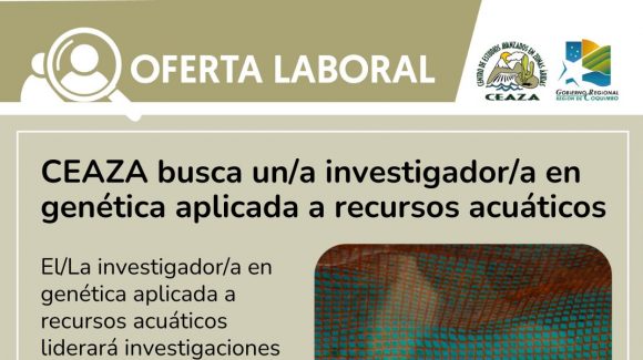 CEAZA está buscando un/a investigador/a a tiempo completo en genética aplicada a recursos acuáticos