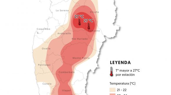 Pronostican altas temperaturas para la Región de Coquimbo
