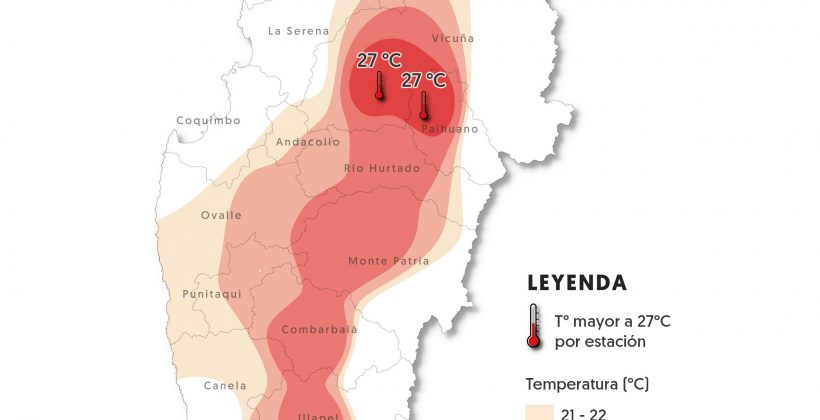 Pronostican altas temperaturas para la Región de Coquimbo