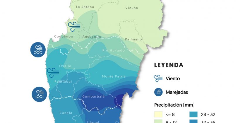 Actualización de pronóstico: Revisa aquí dónde y cuánto lloverá en la Región de Coquimbo Actualización de pronóstico: Revisa aquí dónde y cuánto lloverá en la Región de Coquimbo