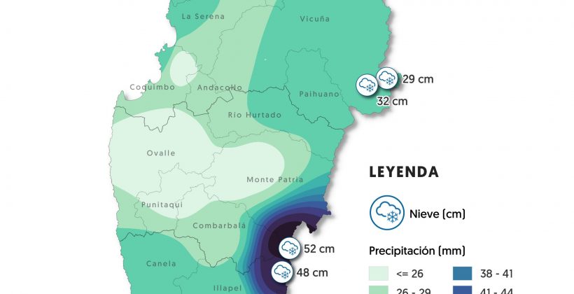 ¿Cuánto lloverá y nevará en la Región de Coquimbo? : Revisa aquí actualización de pronóstico ¿Cuánto lloverá y nevará en la Región de Coquimbo? : Revisa aquí actualización de pronóstico