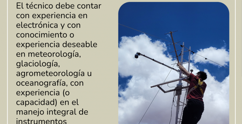 CEAZA busca un técnico en estaciones meteorológicas